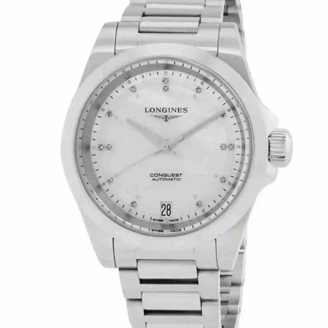Longines Conquest Automatic met parelmoer, 34 mm