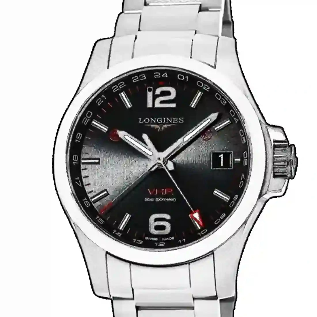 Longines Conquest Quartz Zwart 41 mm