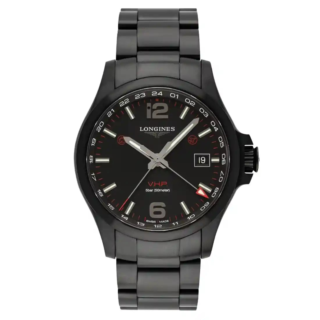 Longines Conquest Quartz Black 43mm