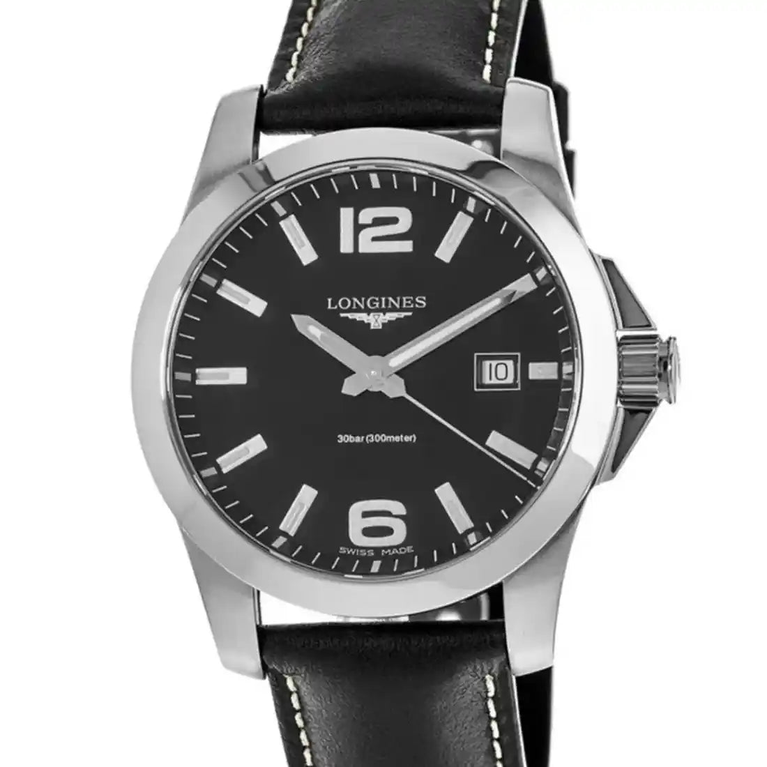 Longines Conquest Quartz Zwart 41 mm
