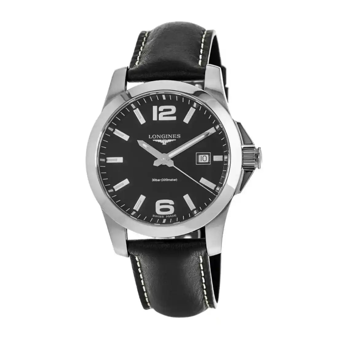 Longines Conquest Quartz Zwart 41 mm