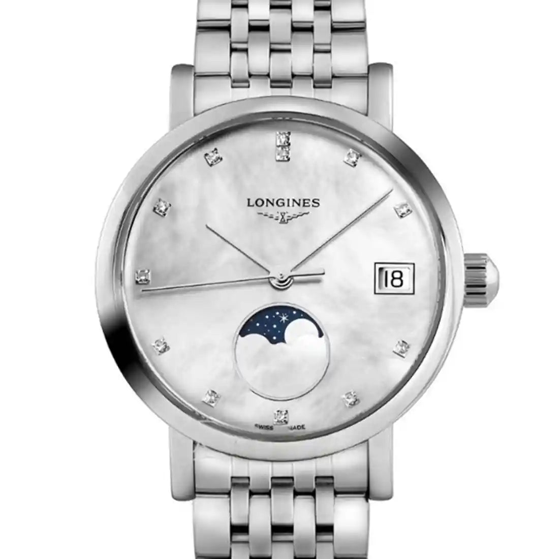 Longines Elegant Quarz Weiß
