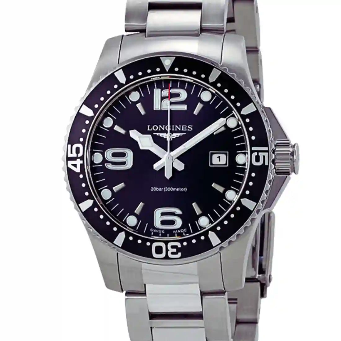 Longines Hydroconquest Quartz Black 39mm