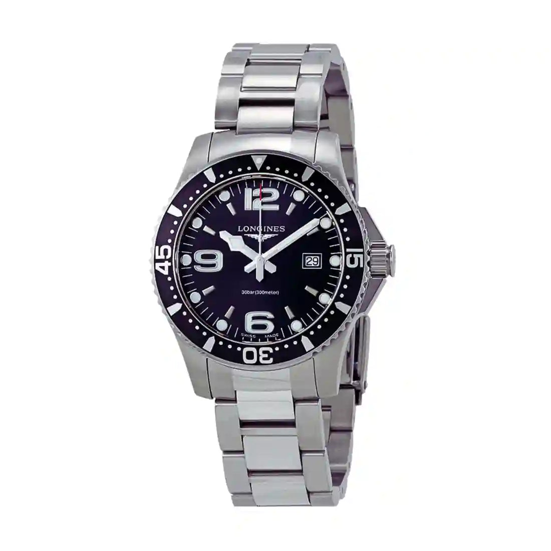 Longines Hydroconquest Quartz Black 39mm