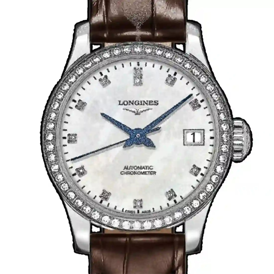 Longines Record Automatik Perlmutt