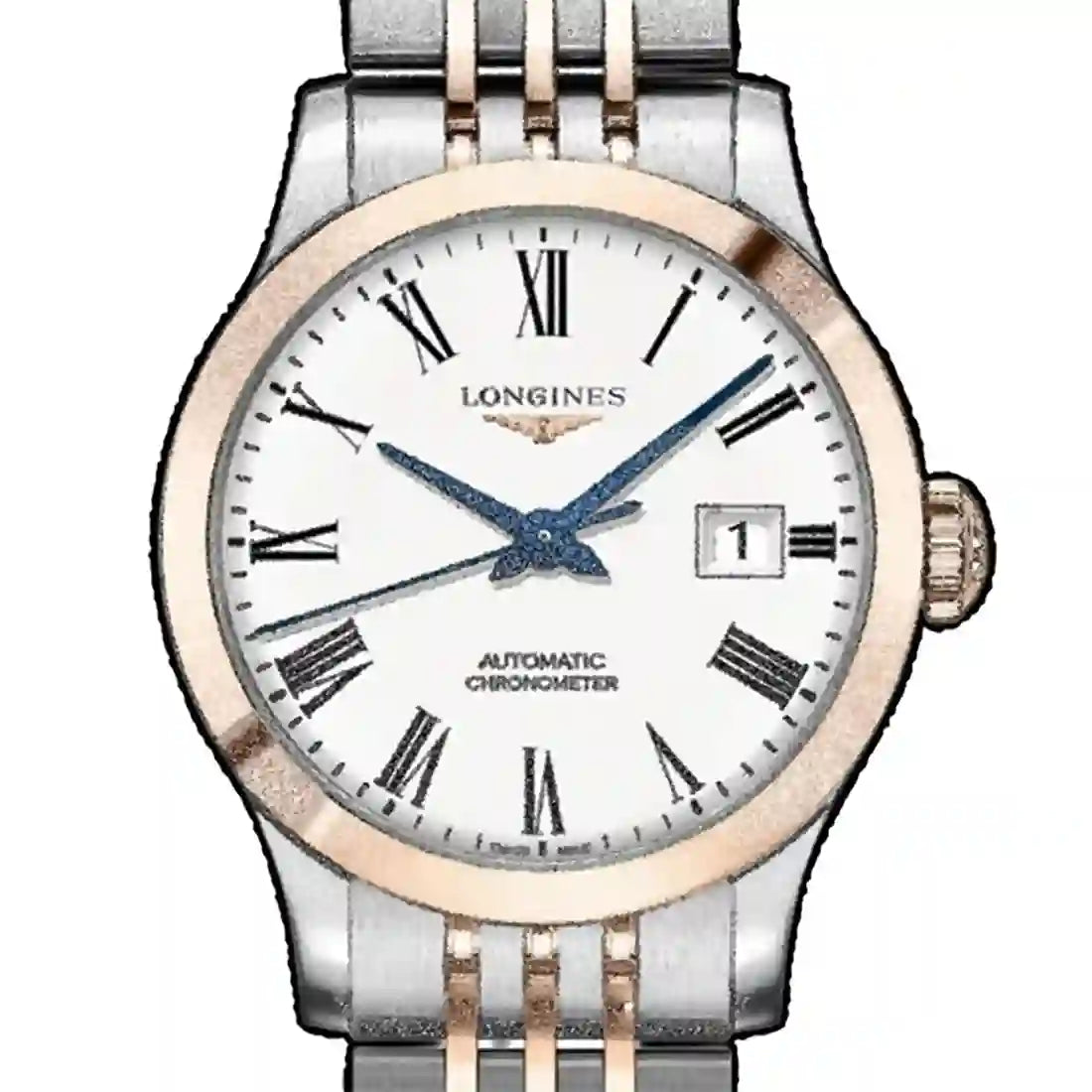 Longines Record Automatik Weiß