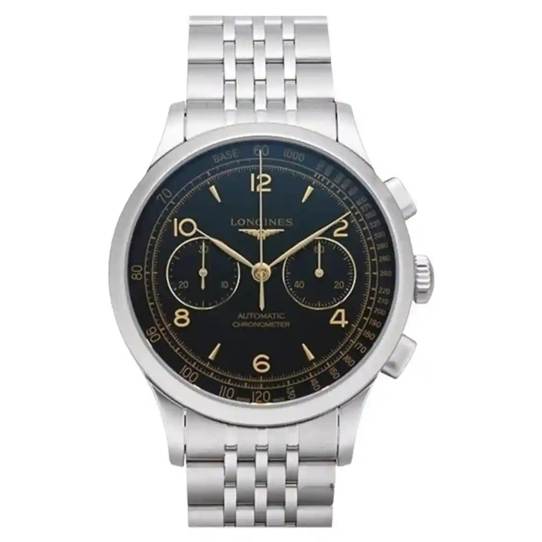 Longines Record Automatic Zwart 40 mm