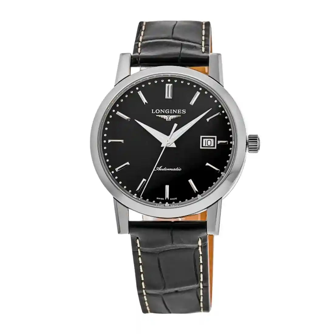 Longines Record Automatic Zwart 40 mm