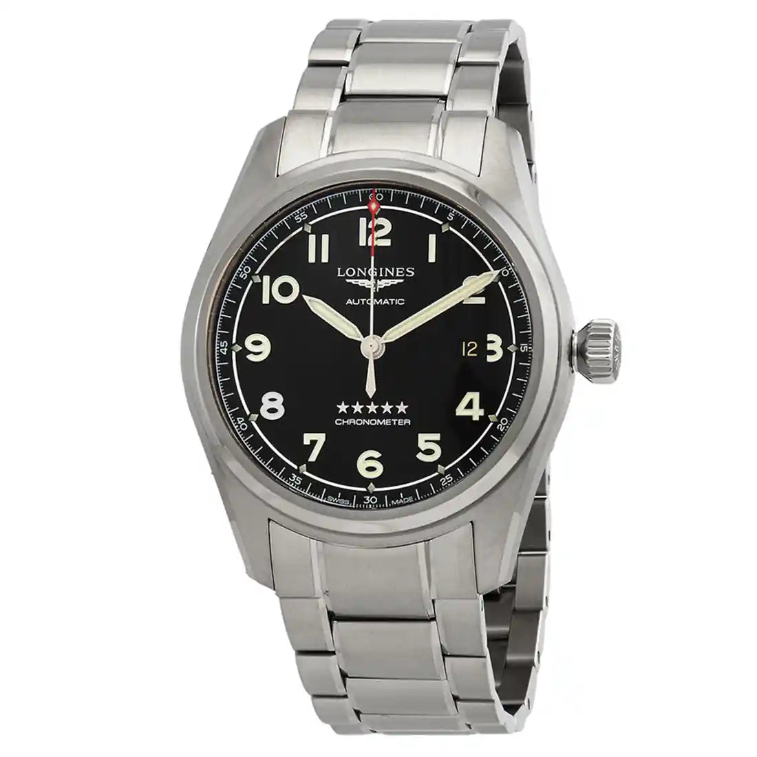 Longines Spirit Automatic Zwart 42 mm