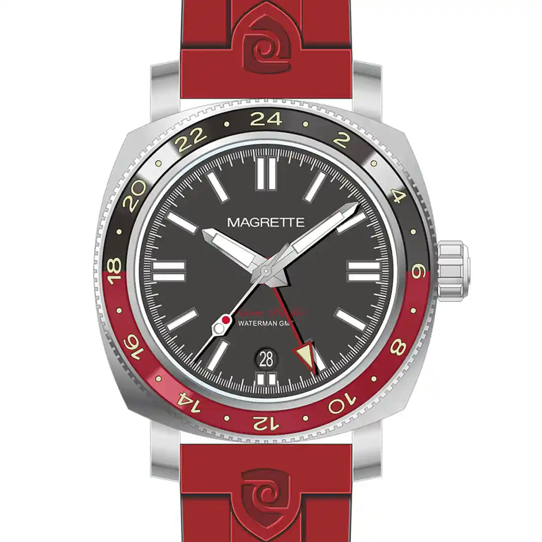 Magrette Moana Pacific Waterman Automatic Zwart 40 mm