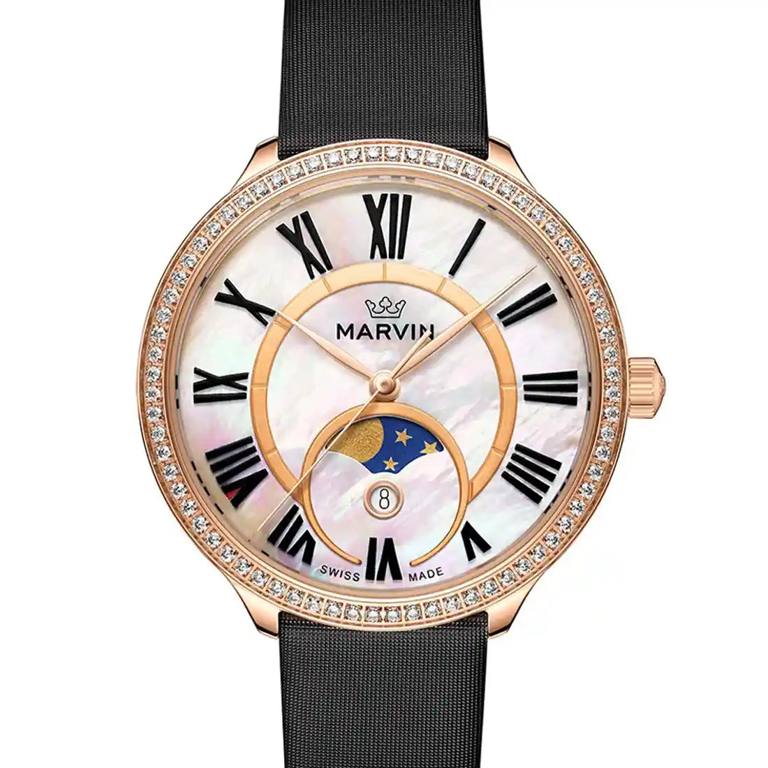 Montres Marvin, collection Ma Chérie, Quartz Mère De Perle