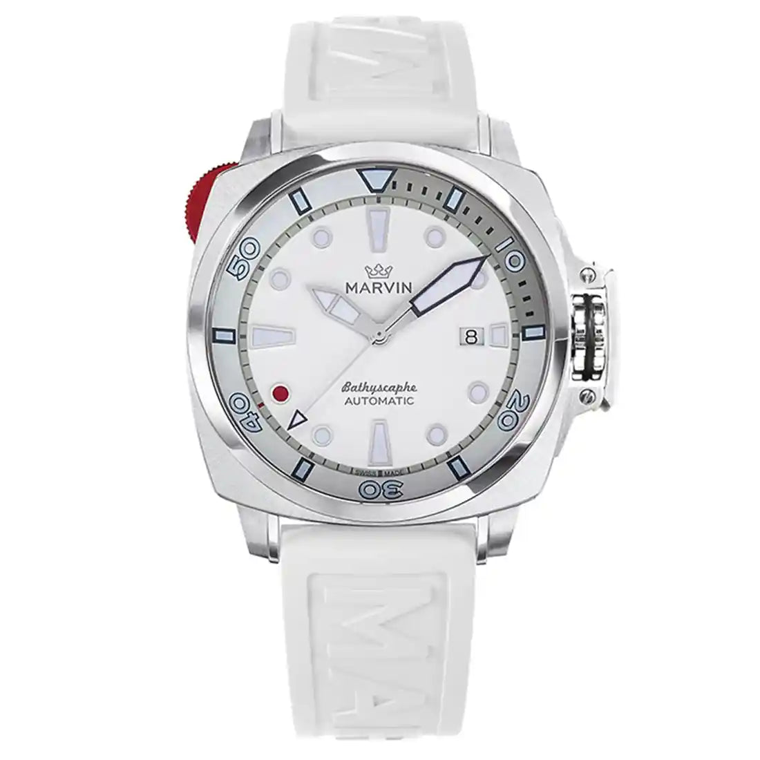 Marvin Watches Malton Bathyscaphe Diver Automatic White 43mm