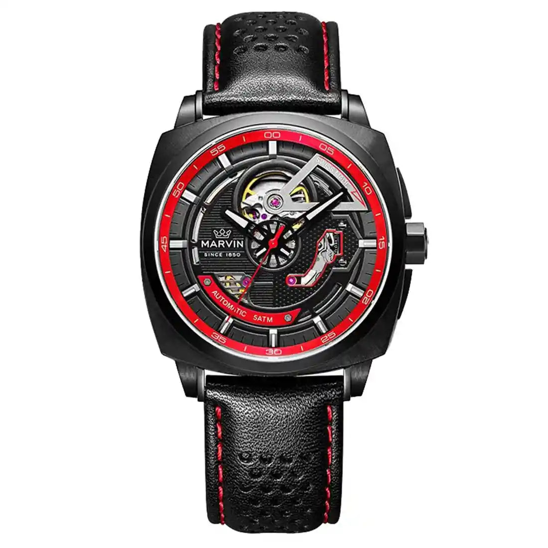 Marvin Watches Malton Cushion Automatic Multicolored 42mm