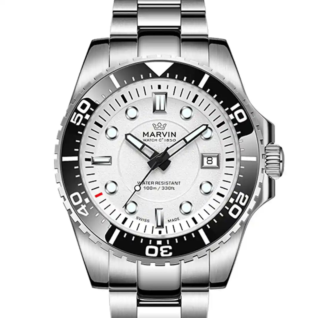 Montre Marvin Malton Diver Automatique Blanc