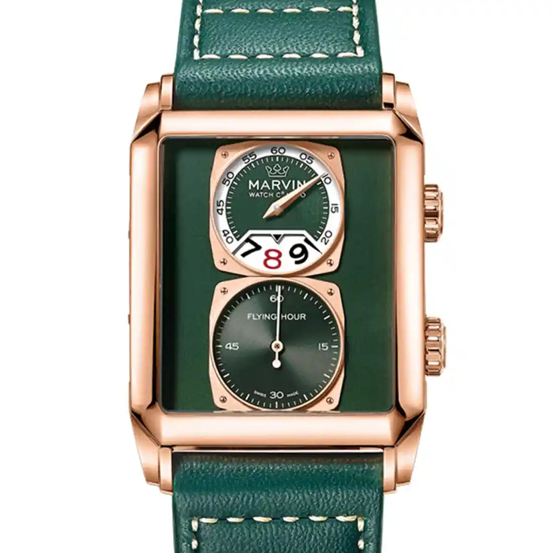 Montre Marvin Malton Rectangulaire Quartz Vert