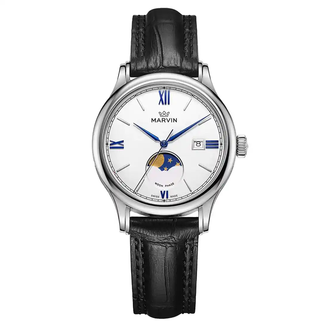 Montre Marvin Malton Rond Quartz Blanc