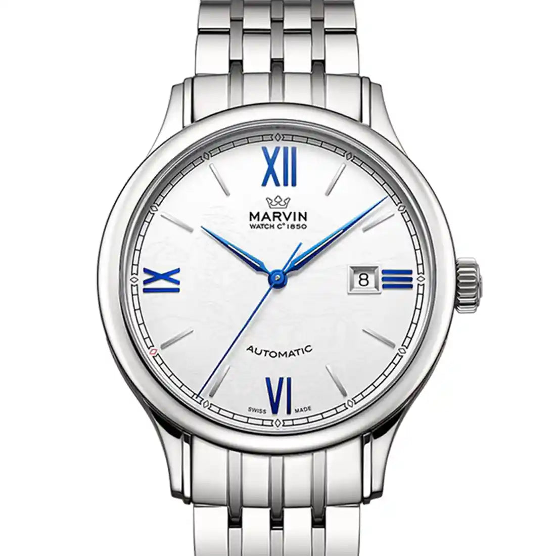 Marvin Watches Malton Round Automatic White 41mm