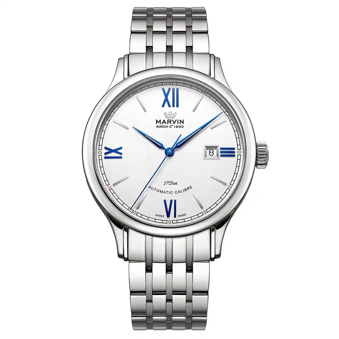 Marvin Watches Malton Round Automatic White 41mm