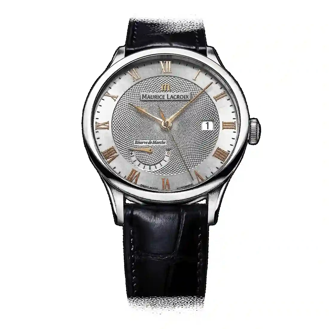 Maurice Lacroix Masterpiece met handopwinding, grijs, 45 mm