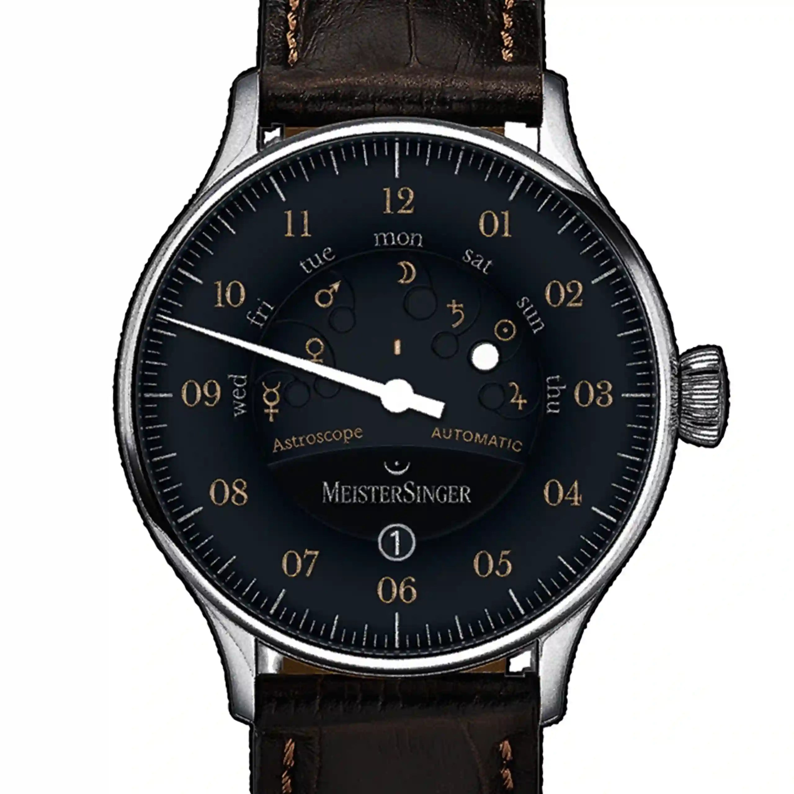 Meistersinger Astroscope Automatik Schwarz