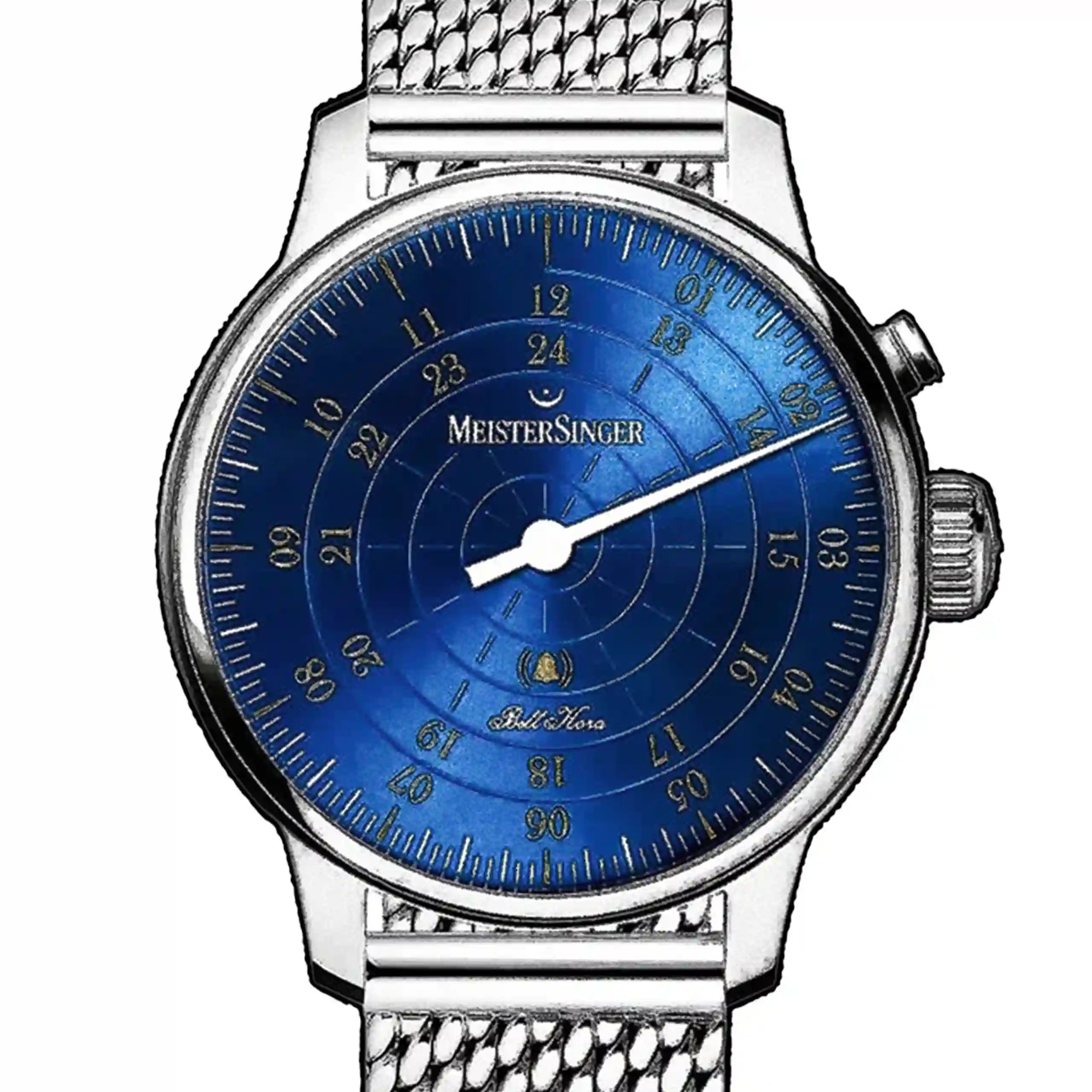 Meistersinger Bell Hora Automatique Bleu 43mm