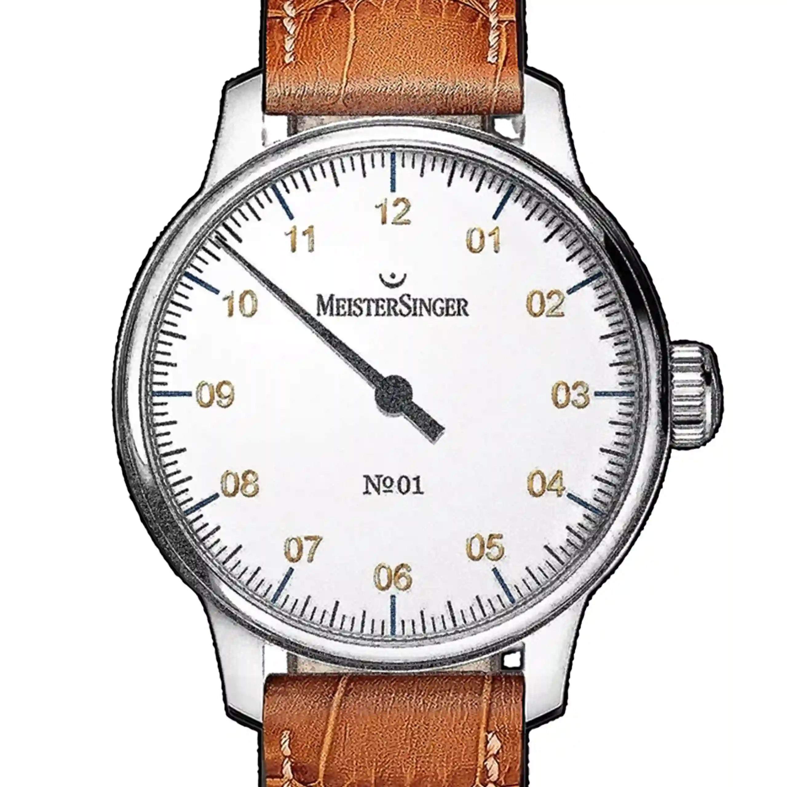 Meistersinger N°01 Remontage Manuel Blanc 43mm