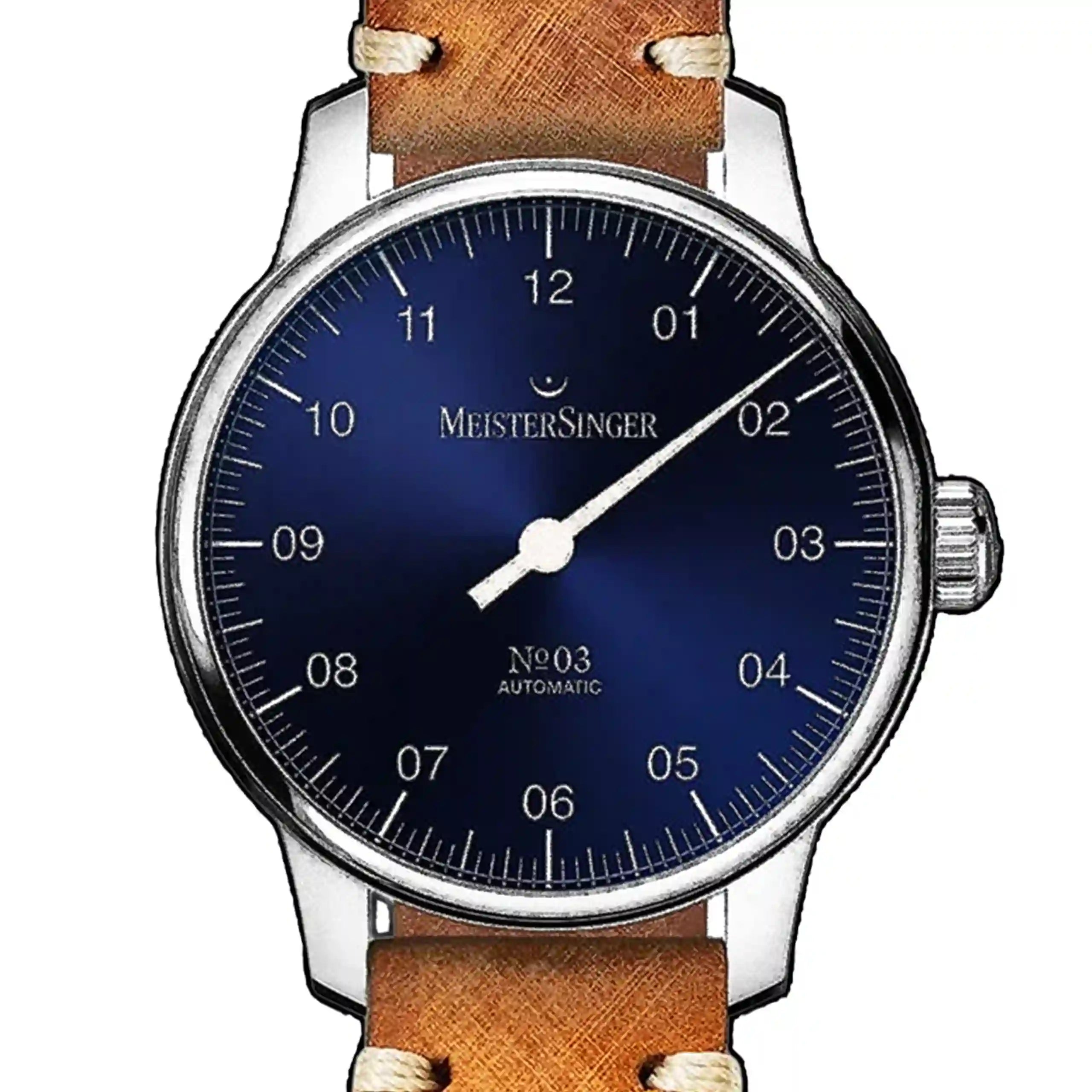 Meistersinger N°03 Automatique Bleu 38mm