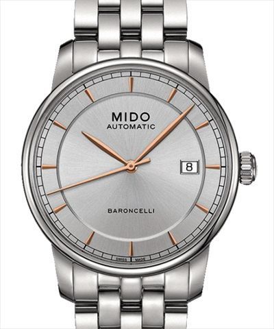 Mido Baroncelli Automatic Zilver 38 mm
