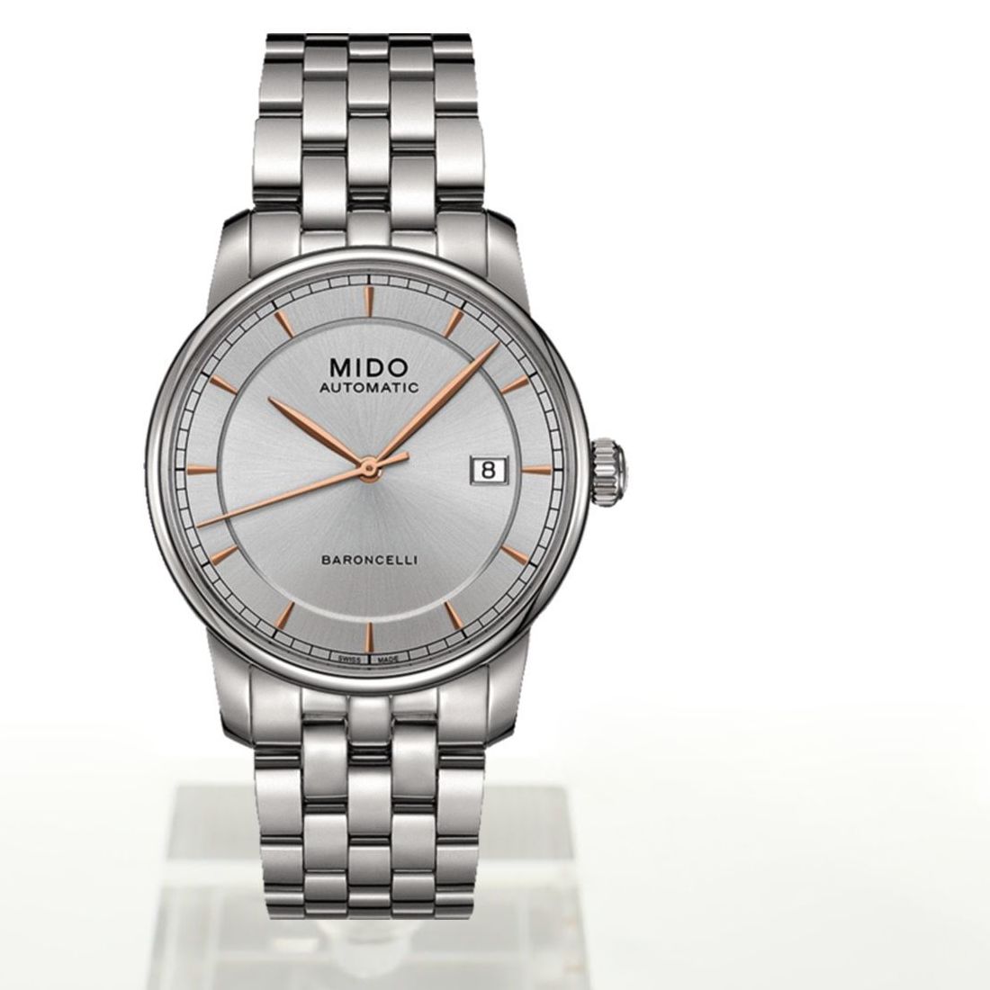 Mido Baroncelli Automatic Zilver 38 mm