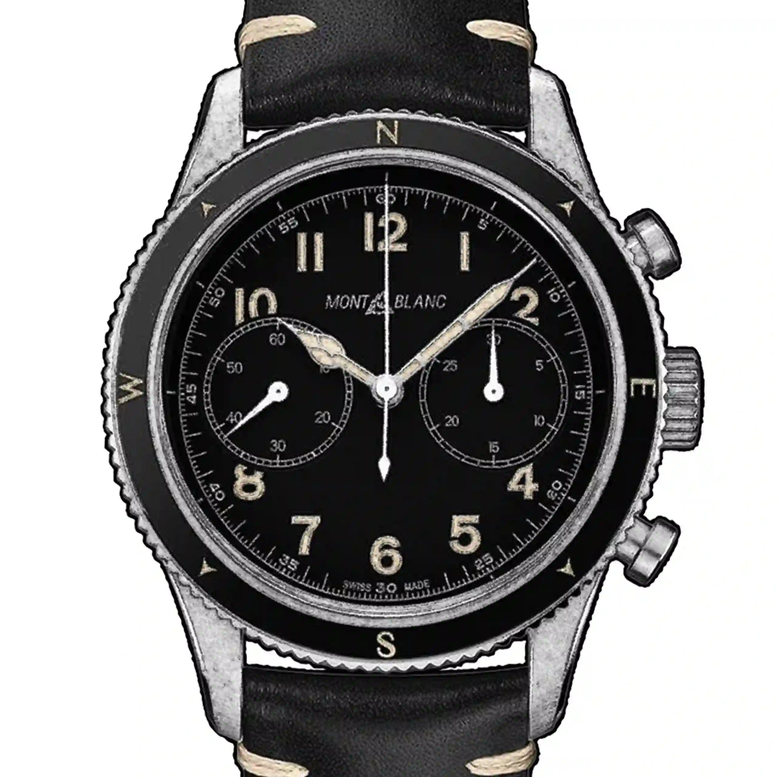 Montblanc 1858 Automatik Schwarz