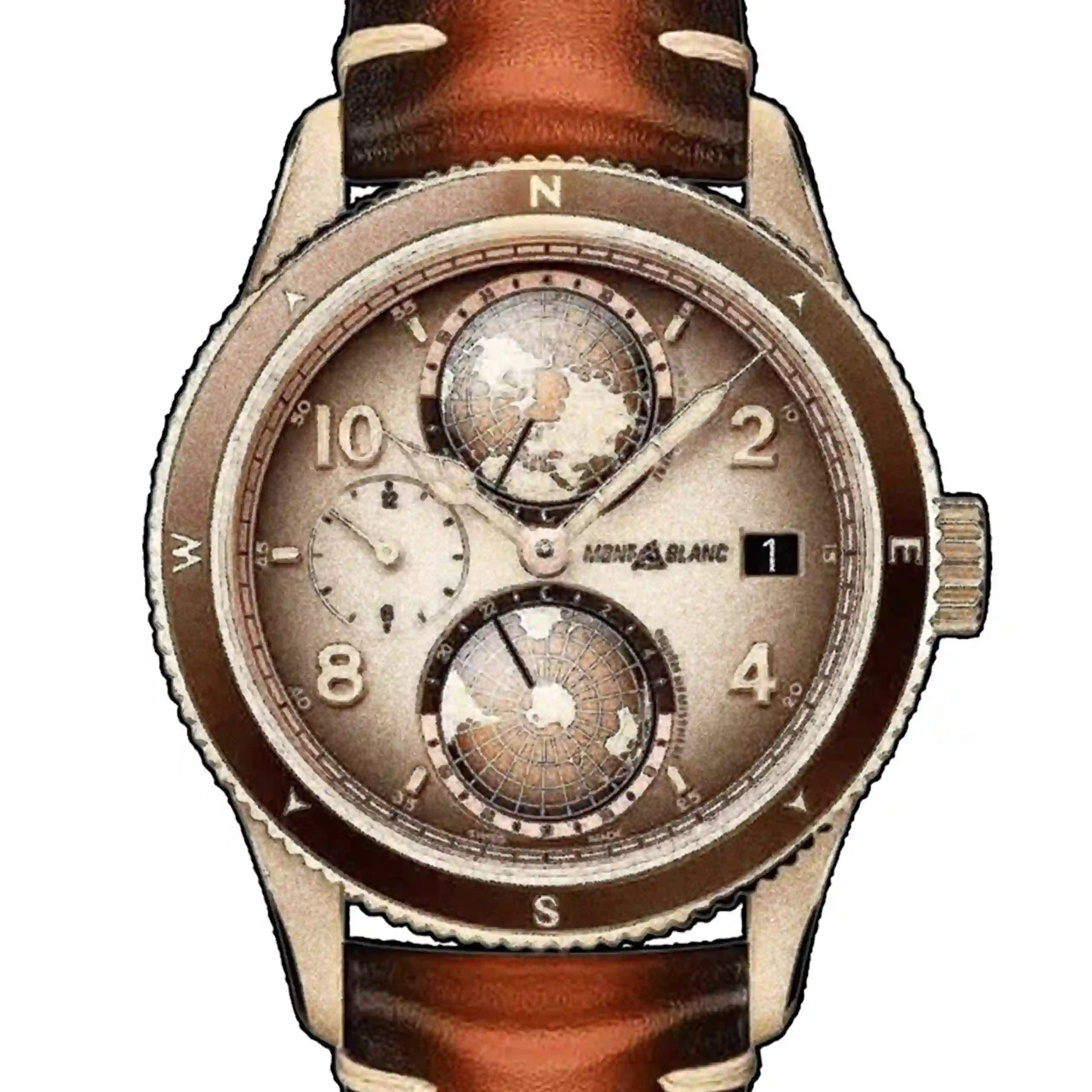 Montblanc 1858 Automatik Braun