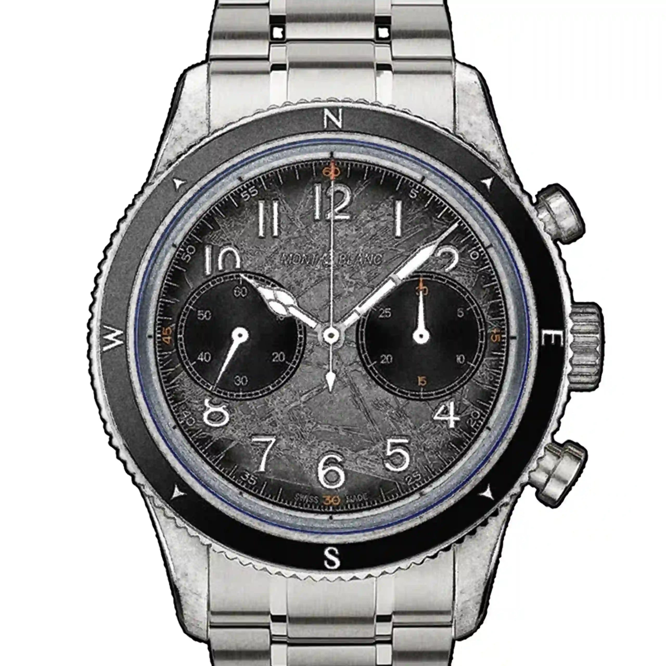 Montblanc 1858 Automatic Grijs 42 mm