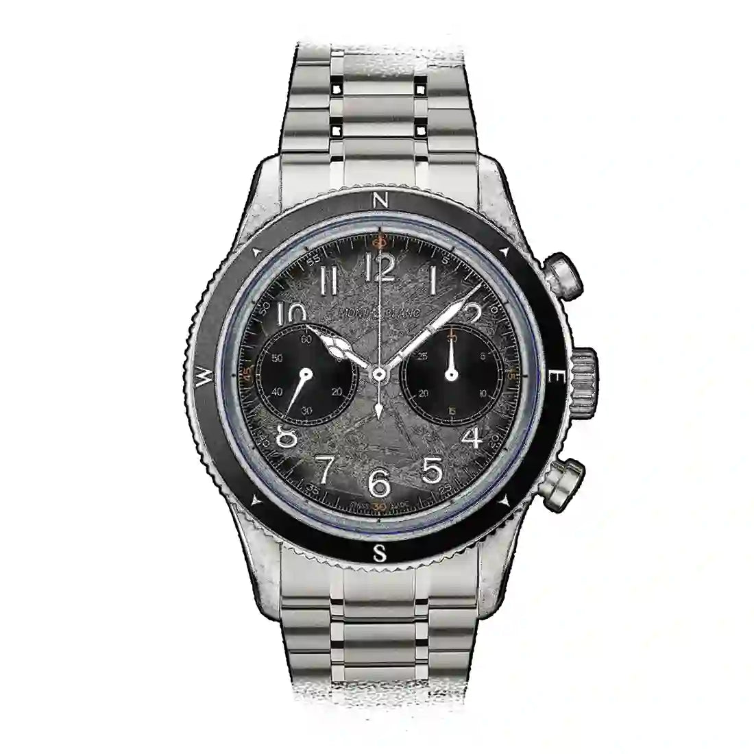 Montblanc 1858 Automatic Grijs 42 mm