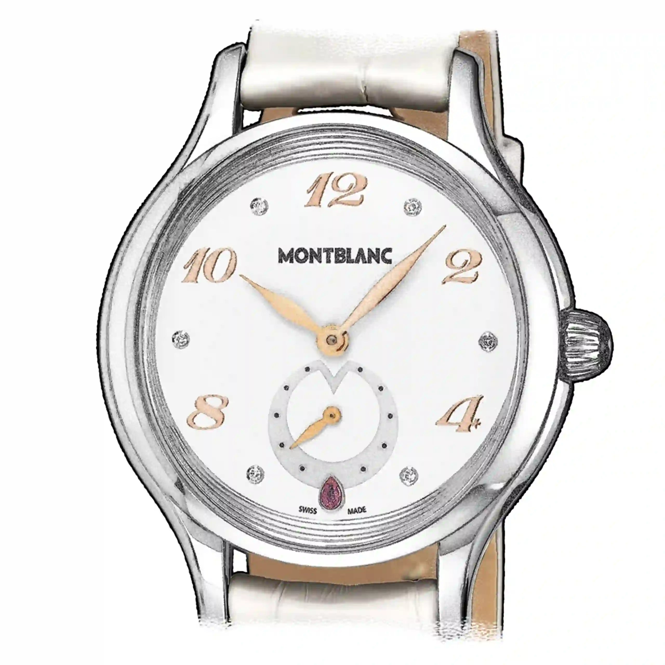 Montblanc Princesse Grace De Monaco Quarz Weiß