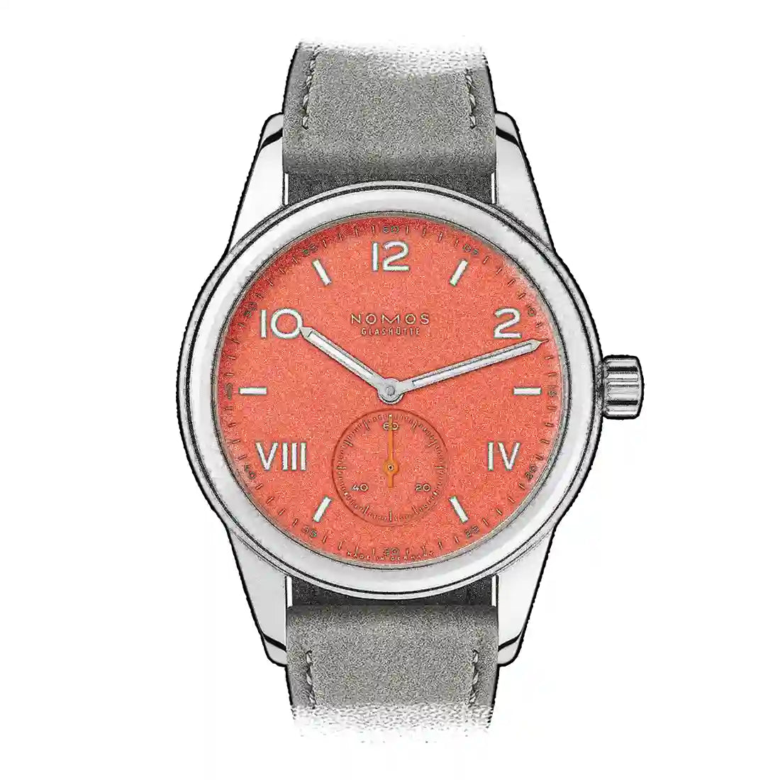 Nomos Glashütte Club Handaufzug Rot
