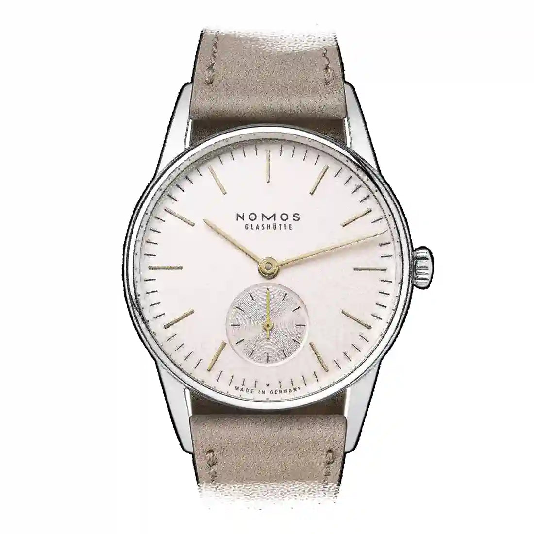 Nomos Glashütte Orion met handopwinding, roze, 33 mm