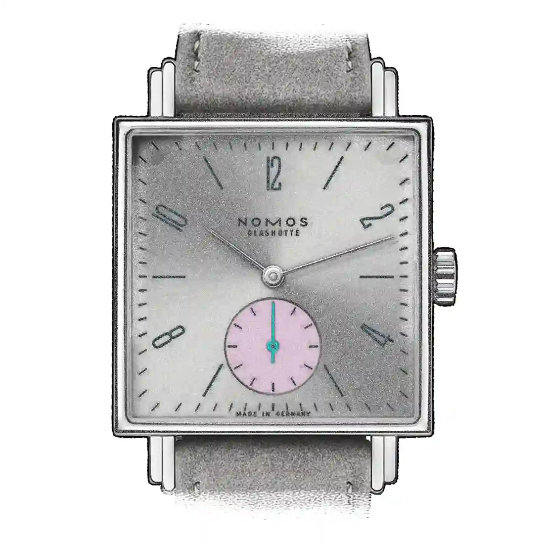 Nomos Glashütte Tetra met handopwinding, zilver, 30 mm
