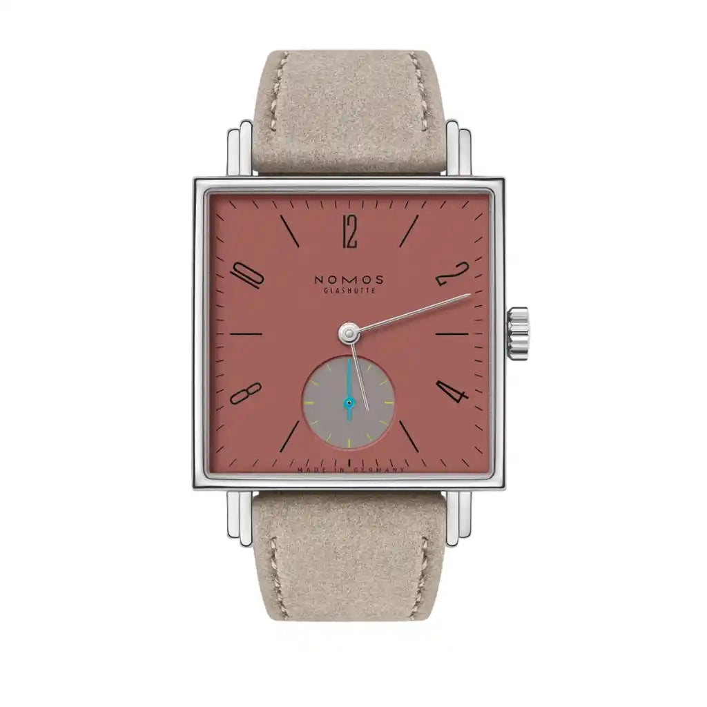 NOMOS Glashütte Tetra 438.SB Red Dial Stainless steel 30mm Watch