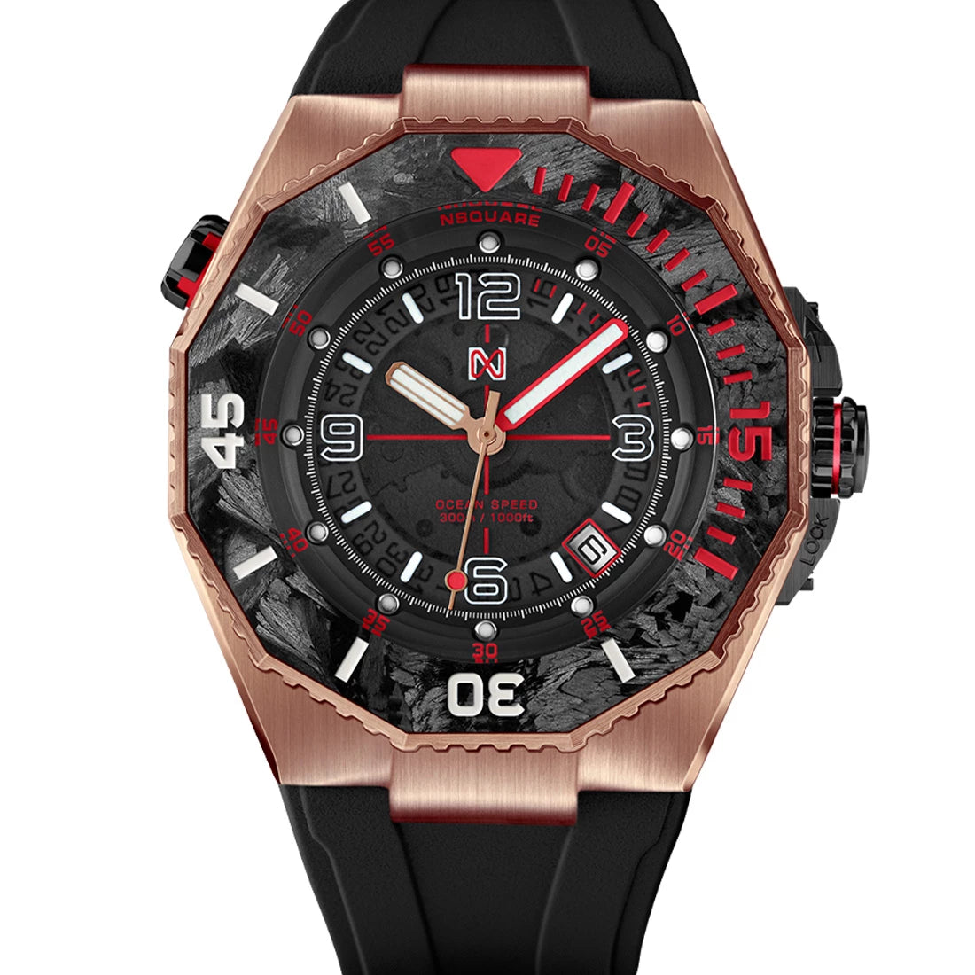 NSquare Diver Automatic Black 43mm