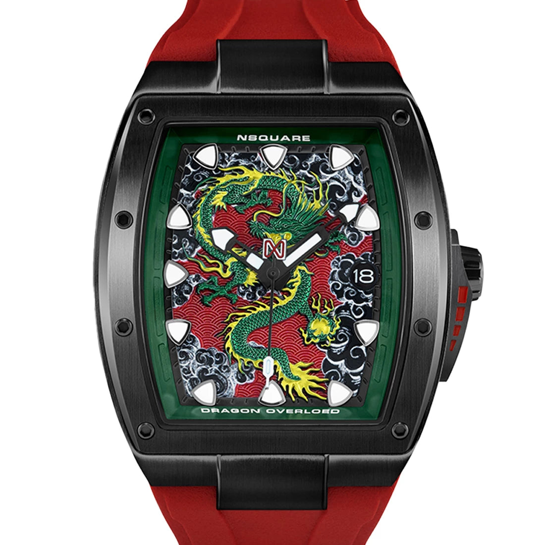 NSquare Dragon Automatic Red 44mm