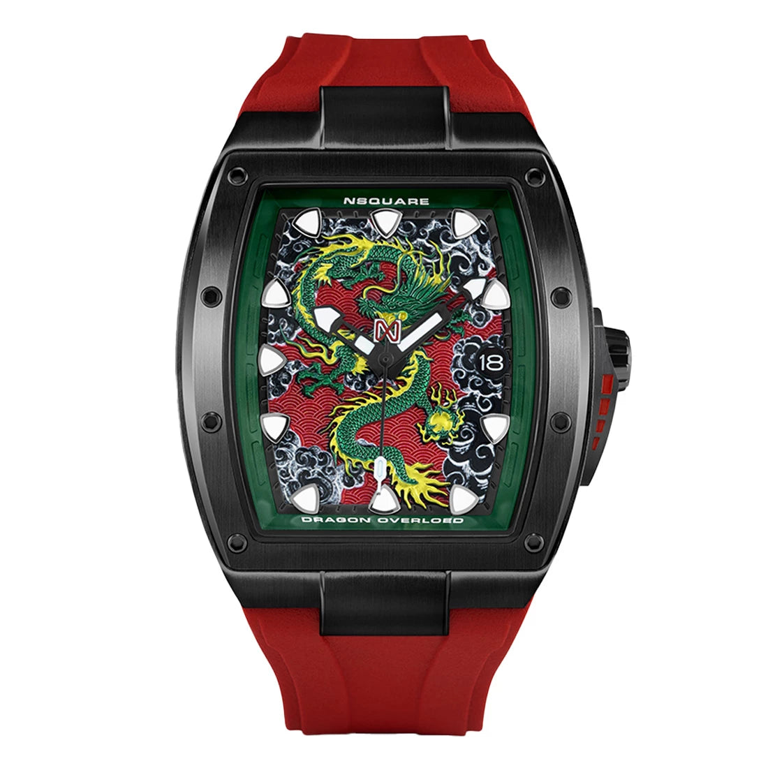 NSquare Dragon Automatic Red 44mm