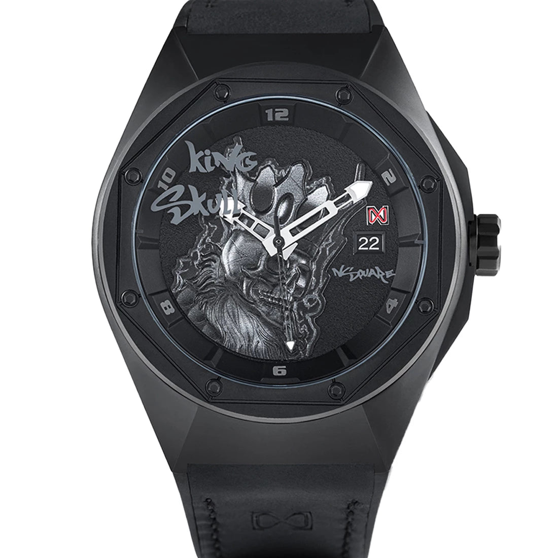 NSquare King Skull Automatique Noir
