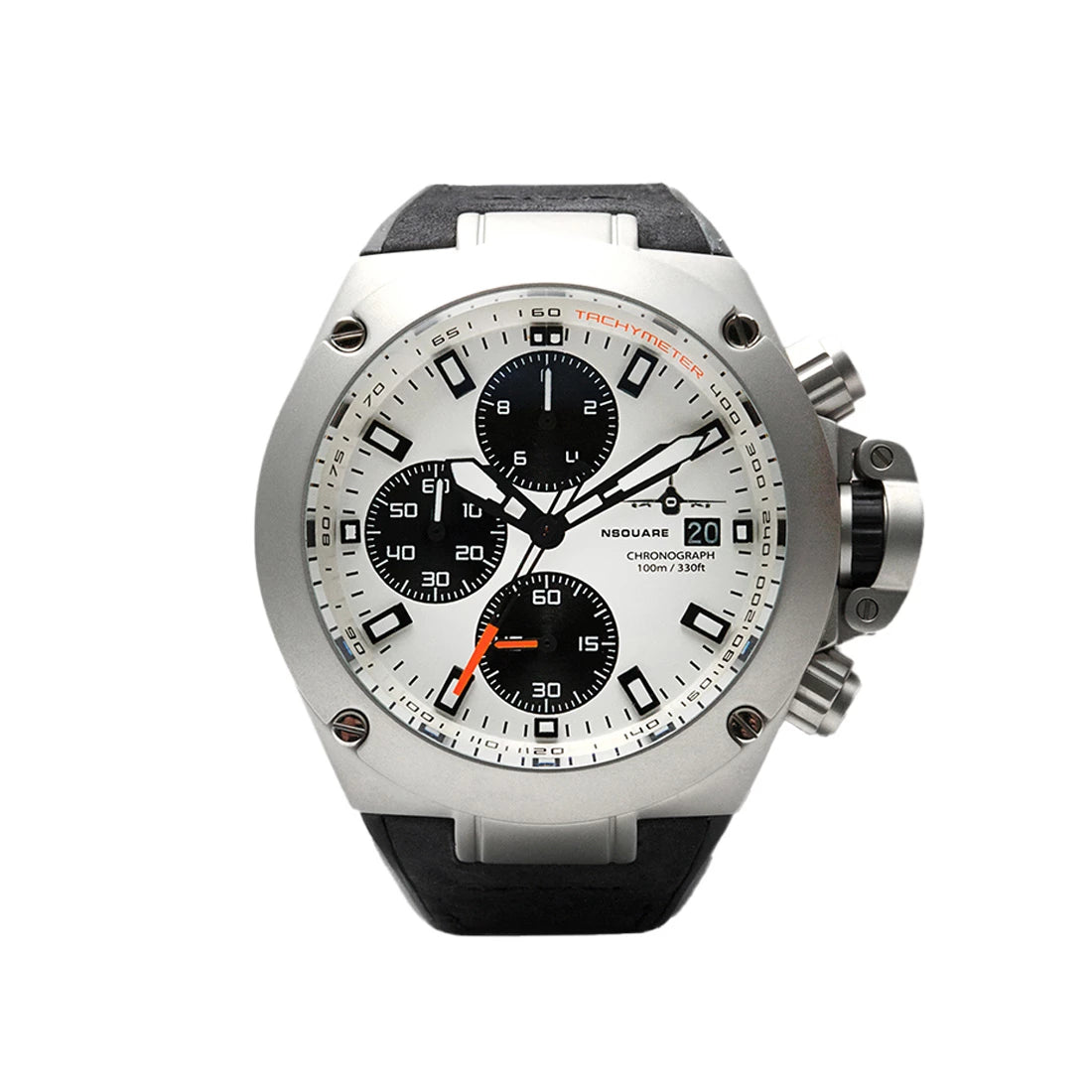 NSquare Navigator Quartz White 45mm