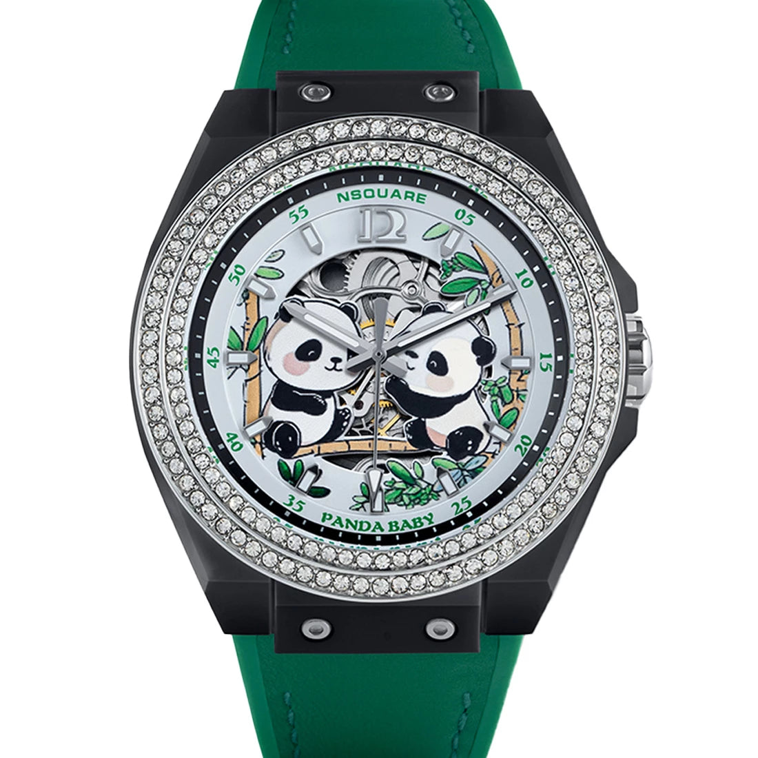 NSquare Panda Baby Automatik Weiß