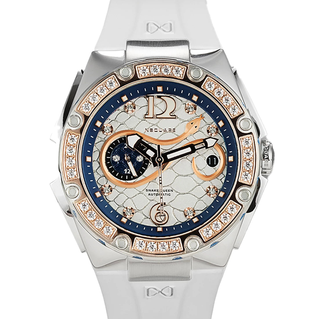 NSquare Snake Queen Automatic White 39mm