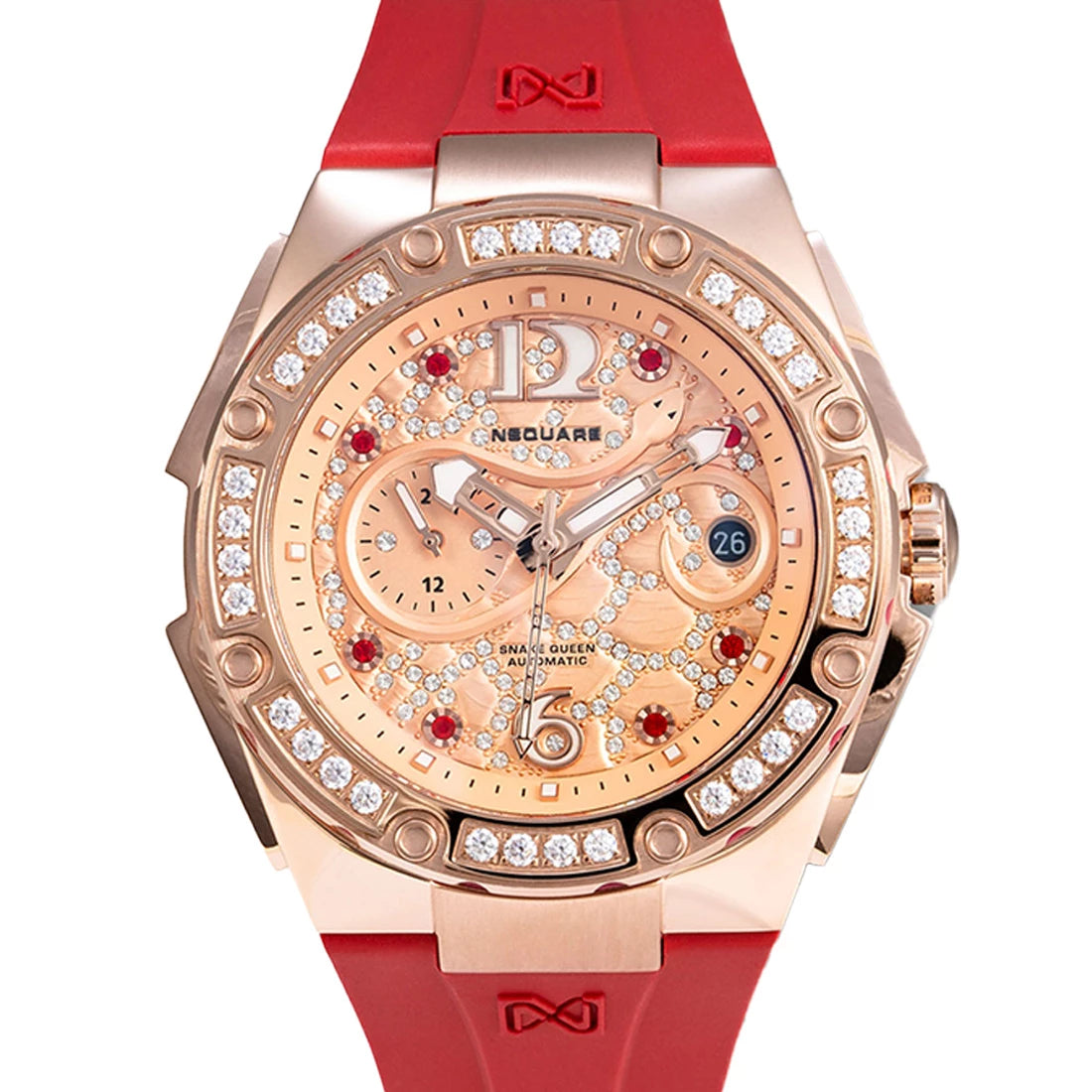 NSquare Snake Queen Automatic Red 39mm