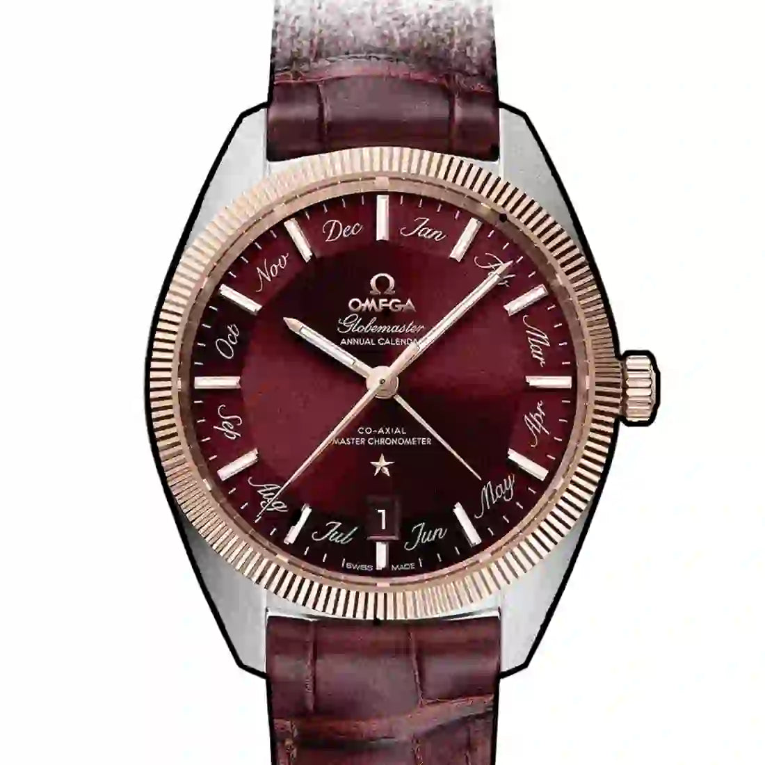 Omega Constellation Globemaster Co-Axial Master Chronometer Annual Calendar Automatic Red 41mm