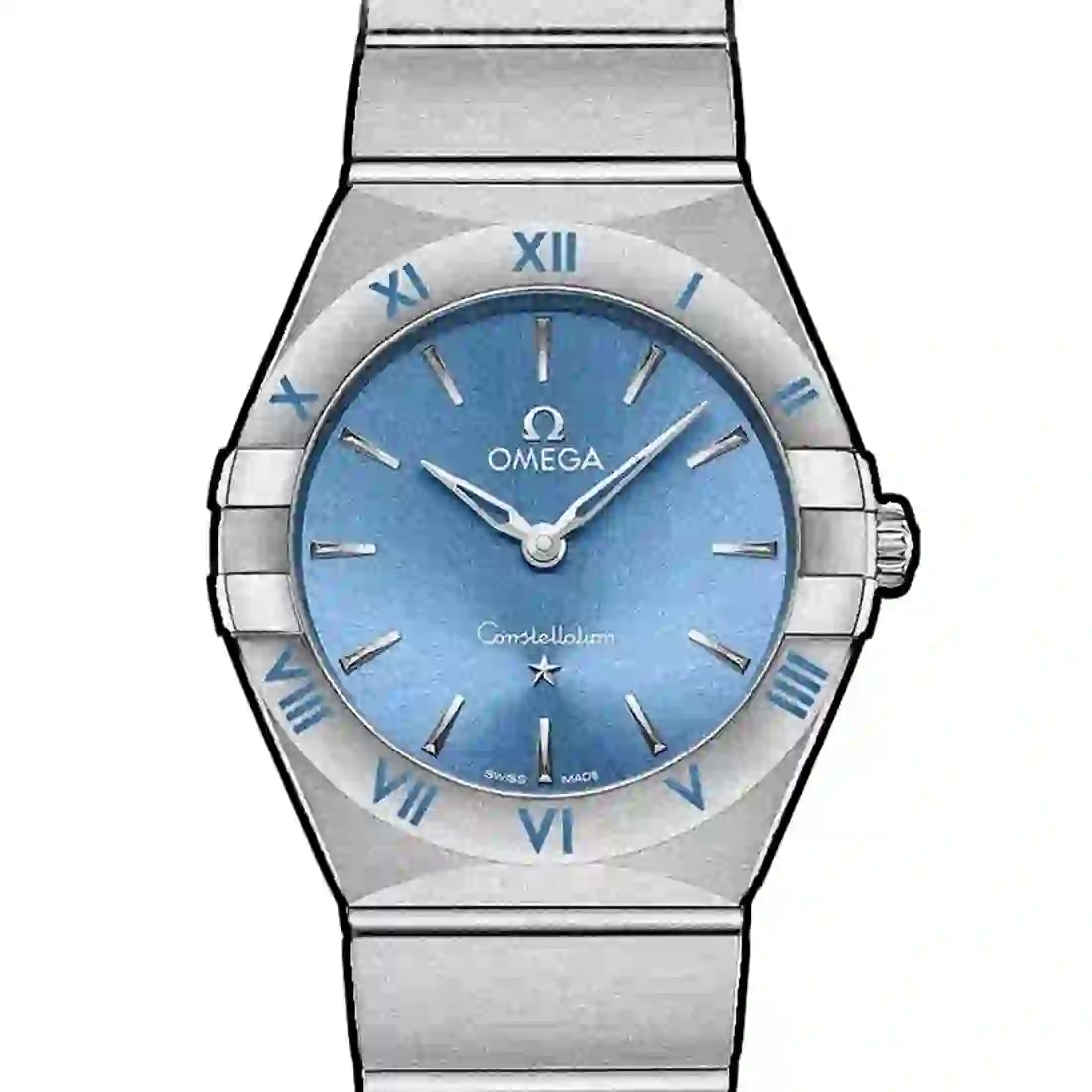 Omega Constellation Quarz Blue 28mm