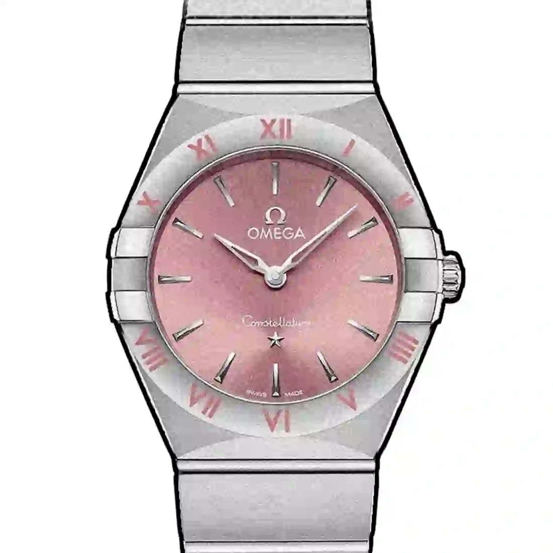 Omega Constellation Quarz Pink 28mm