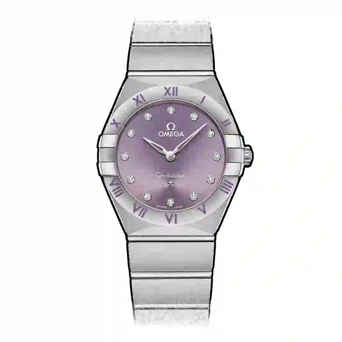 Omega Constellation Quarz Purple 28mm